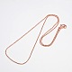 Brass Chain Necklaces MAK-P003-38RG-2