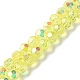 Electroplate Glass Beads Strands GLAA-Q099-E01-04-1