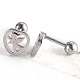 201 Stainless Steel Barbell Cartilage Earrings EJEW-R147-35-4