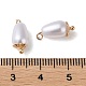 Colgantes de perlas de imitación de plástico abs KK-M266-34G-3