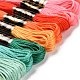 12 かせ 12 色 6 層ポリエステル刺繍糸  クロスステッチの糸  夏カラーシリーズ  ミックスカラー  0.5mm  約8.75ヤード（8m）/かせ  12 かせ/セット OCOR-M009-01B-12-2