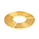 Benecreat 10m (33ft) 5mm breiter Goldaluminium-Flachdraht eloxierter flacher künstlerischer Draht für die Herstellung von Schmuckperlen AW-BC0002-01A-5mm-3