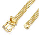Clear Cubic Zirconia Watch Band Chains Bracelet BJEW-N014-006B-01-4