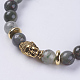 Natural Bloodstone Beads Stretch Bracelets BJEW-E325-D20-2