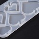 DIY トランプテーマペンダントシリコンモールド  レジン型  UVレジン用  エポキシ樹脂ジュエリー作り  スペード  ハート  115x70x4.5mm  穴：1.8mm  内径：25~43x25~43x4.5mm X-DIY-C076-01B-5