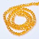 Chapelets de perles en verre électroplaqué EGLA-A034-T8mm-B01-2