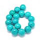Fili di perle rotonde di magnesite naturale TURQ-E022-38B-25mm-2