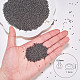 FINGERINSPIRE 15/0 Glass Seed Beads 1.5mm 16500pcs Plated Round Ball Beads Spacer (Black) for Jewelry Making SEED-OL0001-08B-04-2