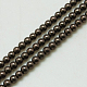 Non-magnetic Synthetic Hematite Beads Strands G-K015-4mm-09-1