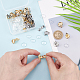 Kit per la creazione di orecchini a clip semicircolari vuoti fai da te dicosmetici DIY-DC0001-59-3