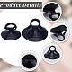 GORGECRAFT 32Pcs Car Glass Windshield Sunshade Suction Cups Diameter 35 & 45mm Black Small PVC Sucker Car Window Suction Cup with Hole for Automotive Visor Hanging Things FIND-GF0005-64B-6