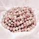 Faceted Round Shell Pearl Bead Strands BSHE-L012-12mm-NL002-2