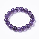 Bracelets en perles stretch améthyste naturelle G-R465-58B-3