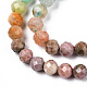 Naturelles et synthétiques mélangées perles de pierres précieuses brins G-D080-A01-01-21-3