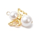 Подвески из круглого белого жемчуга PALLOY-JF04379-01-3