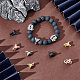Unicraftale 8 Stück 4 Farben Elefant europäische Perlen Edelstahl Tierperlen 16x12.5 mm große Lochperlen Metall lose Perlen für die Herstellung von Armbändern und Halsketten STAS-UN0041-79-2