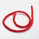 Synthetical Howlite Beads Strands X-G609-6mm-3