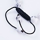 Adjustable Nylon Cord Braided Bead Bracelets BJEW-F308-59A-3