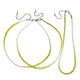 Facettierte Unterlegscheibe-Glasperlen-Halskette für Frauen NJEW-M208-01B-2