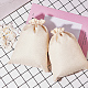 Burlap Packing Pouches Drawstring Bags ABAG-BC0001-07A-18x13-9