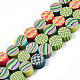 Handmade Polymer Clay Beads Strands CLAY-N010-081-1