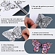 CRASPIRE 106Pcs Butterflies Letters Water Soluble Embroidery Patterns Stabilizers Sports Hand Sewing Stick and Stitch Transfers Fabric Wash Away Pre-Printed Self Adhesive for Bags Cloth Sewing Lovers DIY-WH0538-005-6