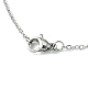 304 collier pendentif en acier inoxydable pour femme NJEW-JN04387-04-5