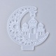 Moules en silicone de lune de croissants de château de bricolage X-DIY-I034-02-3