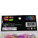 Fluoreszierenden Neon-Farbe Gummibänder Minen Webstuhl mit Zubehör X-DIY-R006-05-3