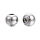 Perles rondes en 304 acier inoxydable STAS-TAC0004-6mm-P-3