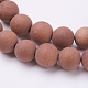 Synthetic Goldstone Beads Strands G-J372-03-8mm-3