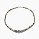 Natural Dendritic Jasper/Chohua Jasper Graduated Beads Necklaces and Bracelets Jewelry Sets SJEW-L132-08-2
