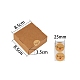 クラフト紙箱  折りたたみボックス  正方形  淡い茶色  8.5x8.5x3.5cm CON-CJ0001-04-2