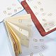 CRASPIRE 100Pcs 4 Styles Gold Paper Clips Carbon Steel Paperclips Oval Round Moon Heart Bookmark Marking Clips with Plastic Storage Box for DIY Office School Stationery Document Sorting Organizing FIND-CP0001-48-4