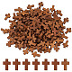 SUNNYCLUE 100Pcs Wood Cross Pendants Natural Wooden Small Cross Charms Pendants for Party Favors Necklace Jewelry Making DIY Craft Handmade Accessories WOOD-SC0001-38-1