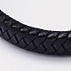 Braided Leather Cord Bracelets BJEW-I200-09-3