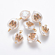 Colgantes naturales de perlas cultivadas de agua dulce PEAR-L027-01W-1