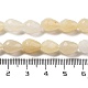 Chapelets de perles en jade topaze naturelle G-P520-B13-01-5