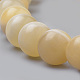 Natürliche gelbe Jade Perlen Stränge G-S259-49-18mm-3