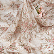 花の刺繍が施されたシフォン生地  服飾材料  フローラルホワイト  154x0.04cm  約2ヤード/個 DIY-WH0308-386A-4
