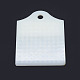 プラスチックビーズカウンタボード  長方形  ホワイト  10.1x7.8x0.55cm  ビーズサイズ：3mm  7.8x10.15x0.6cm  ビーズサイズ：4mm  2個/セット KY-P009-01-7