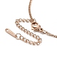 Ионное покрытие (ip) 304 ожерелье-цепочка из нержавеющей стали для мужчин и женщин NJEW-E076-01RG-3