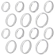 DICOSMETIC 14Pcs 7 Size Plain Finger Rings 4mm Knuckle Rings Wedding Band Stackable Rings Women's Thin Plain Band Rings Stainless Steel Ring Comfort Fit US Size 2-12 RJEW-DC0001-02-1