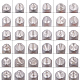 Timbres de sceau de fer AJEW-PH0016-42-5