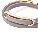 Imitation bracelets d'enveloppe de cuir BJEW-G620-C03-2