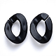Opaque Spray Painted Acrylic Linking Rings OACR-S036-001B-I07-1