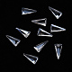 三角形の透明なガラスのカボション  ネイルアートの装飾の付属品  多面カット  透明  8x4x2mm MRMJ-T009-112A-1