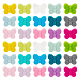 PandaHall Elite 30Pcs 15 Colors Food Grade Eco-Friendly Silicone Beads SIL-PH0001-14-1