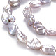 Chapelets de perles en Keshi naturel PEAR-S020-T06-4