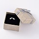 Cuadrados cajas de cartón anillos X-CBOX-D028-01-4